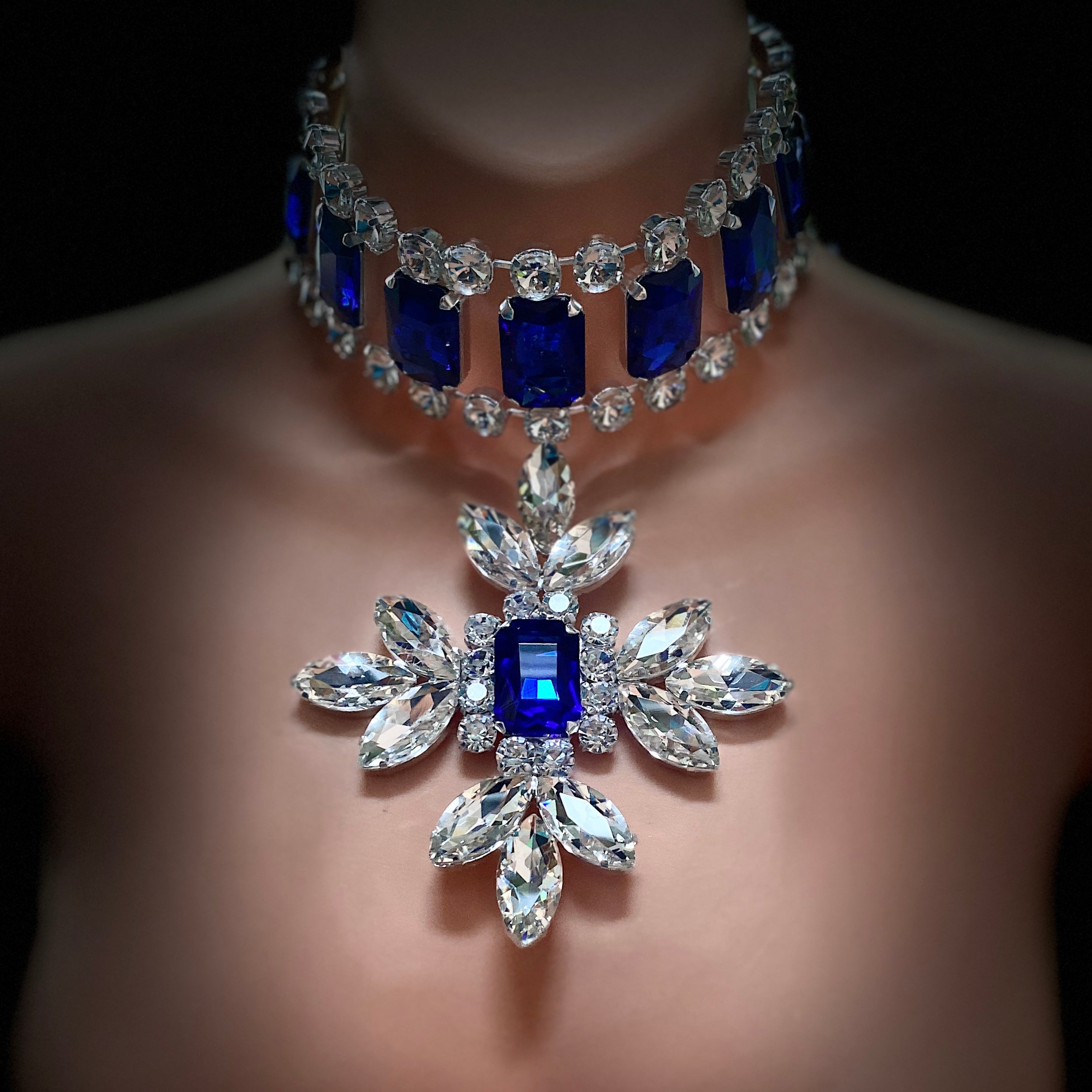 Confessions Sapphire Star Blue Crystal Necklace