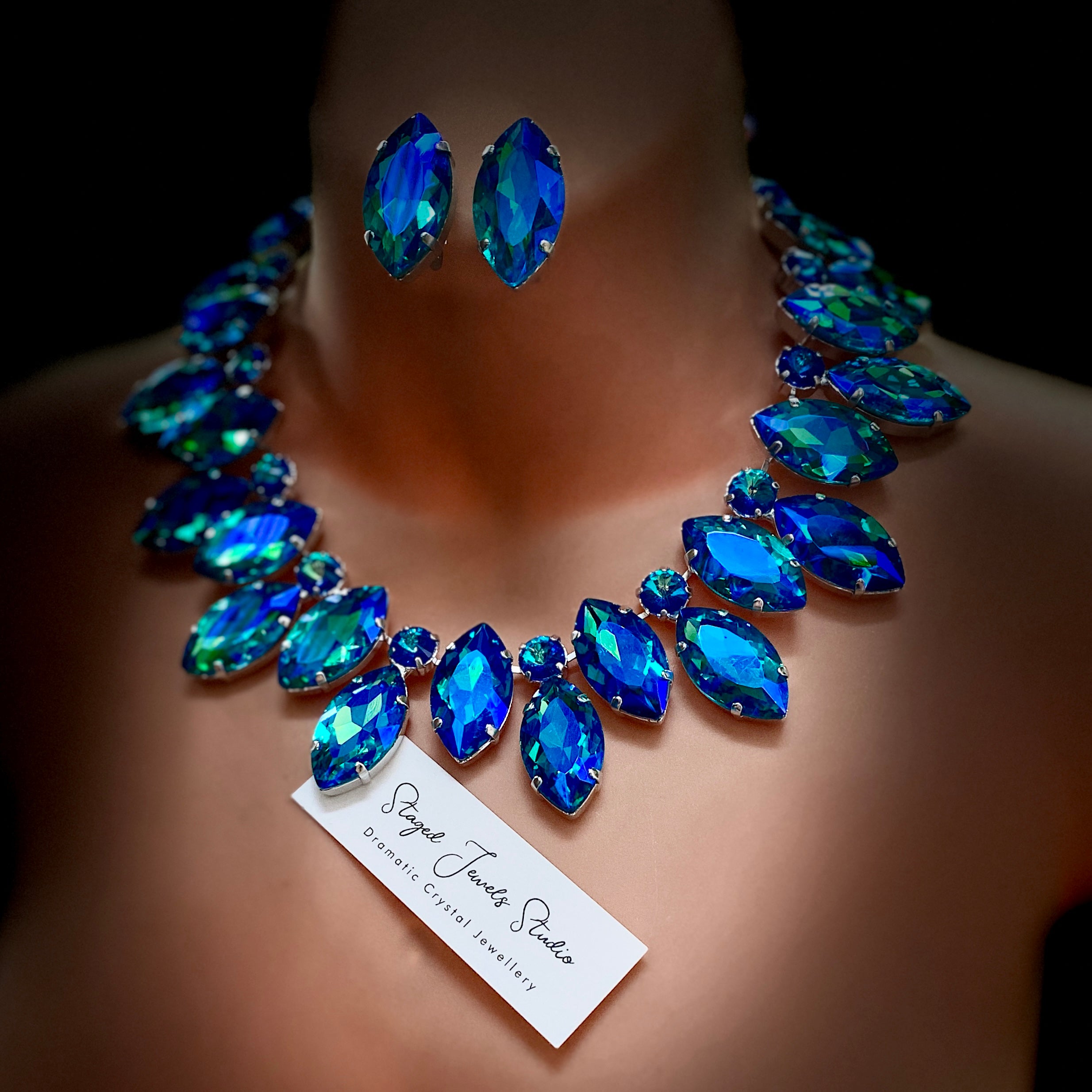 Alaskan Sky Aquamarine Necklace Set – Staged Jewels