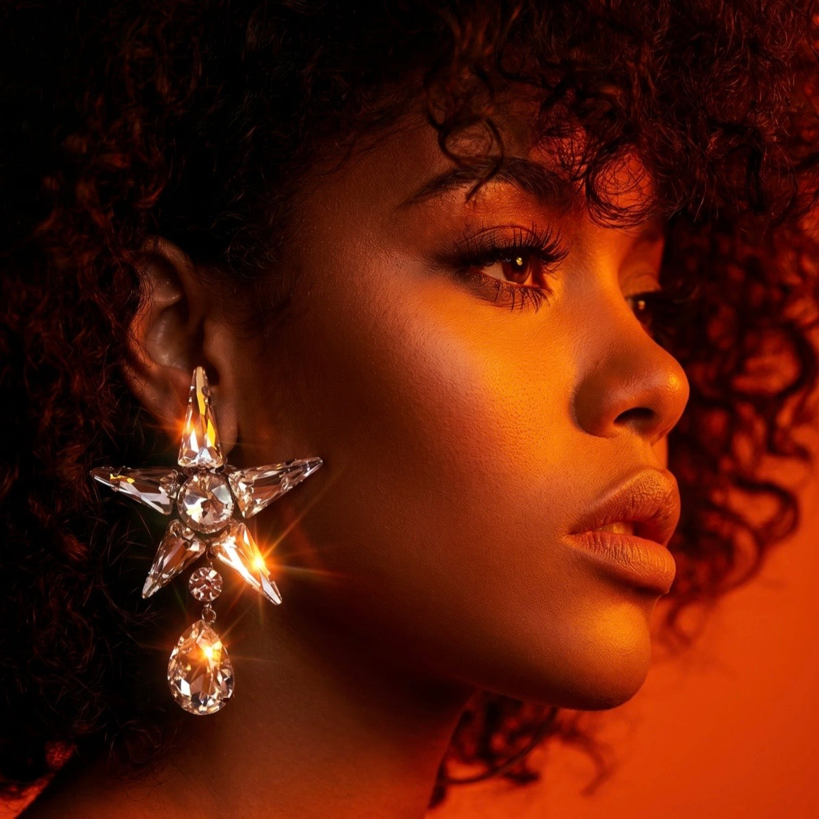 Shooting Star Crystal Earrings