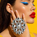 Grande Drag Queen Crystal Cocktail Ring