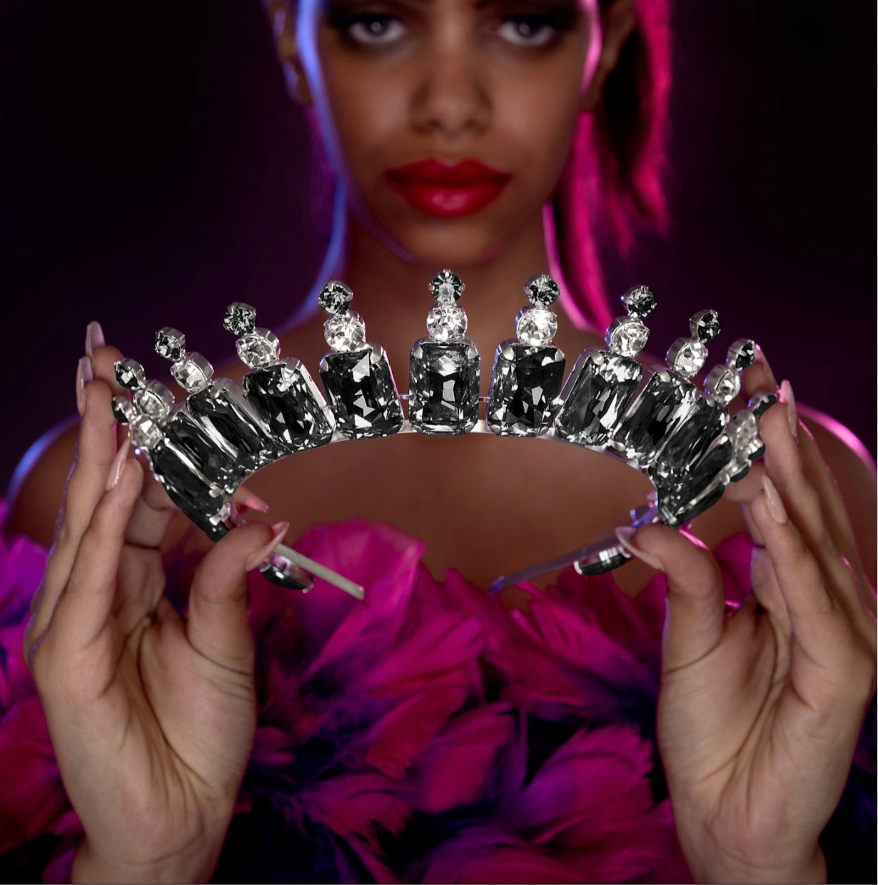 Black Diamond Empress Tiara