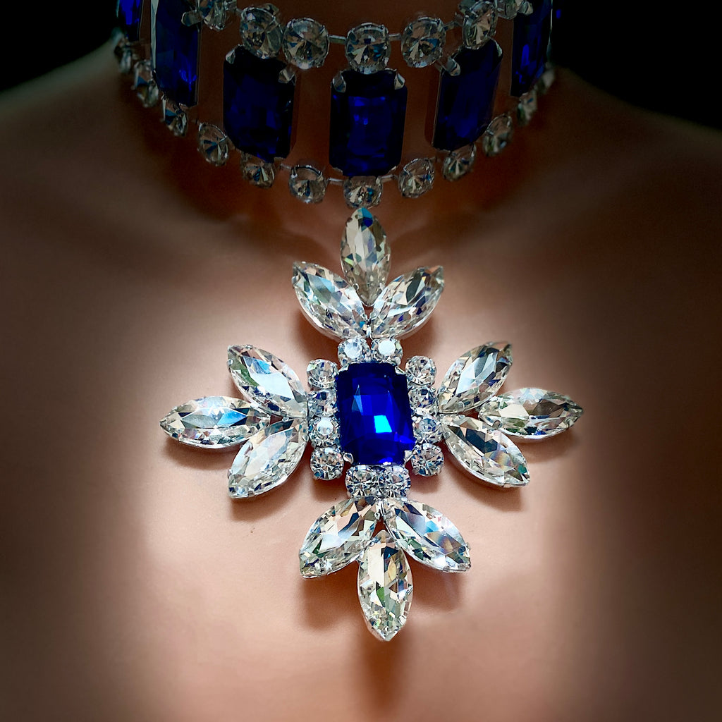 Confessions Sapphire Star Blue Crystal Necklace