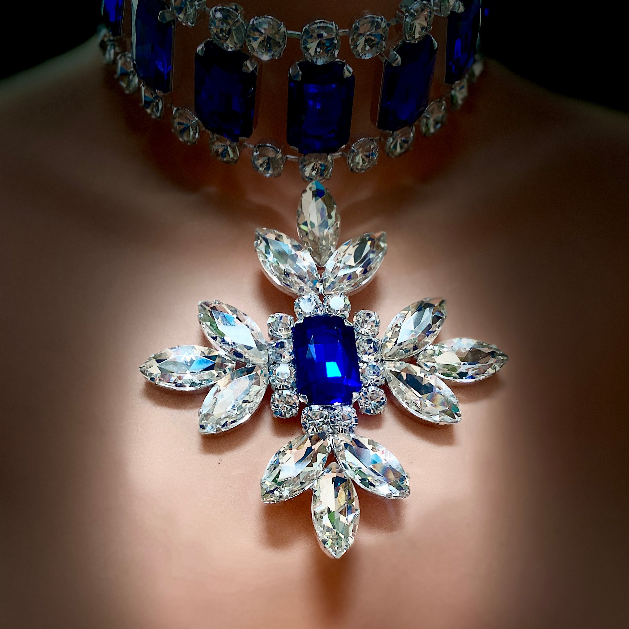 Confessions Sapphire Star Blue Crystal Necklace