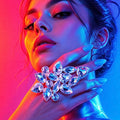 Supersize Clear Statement Ring With Austrian Crystal