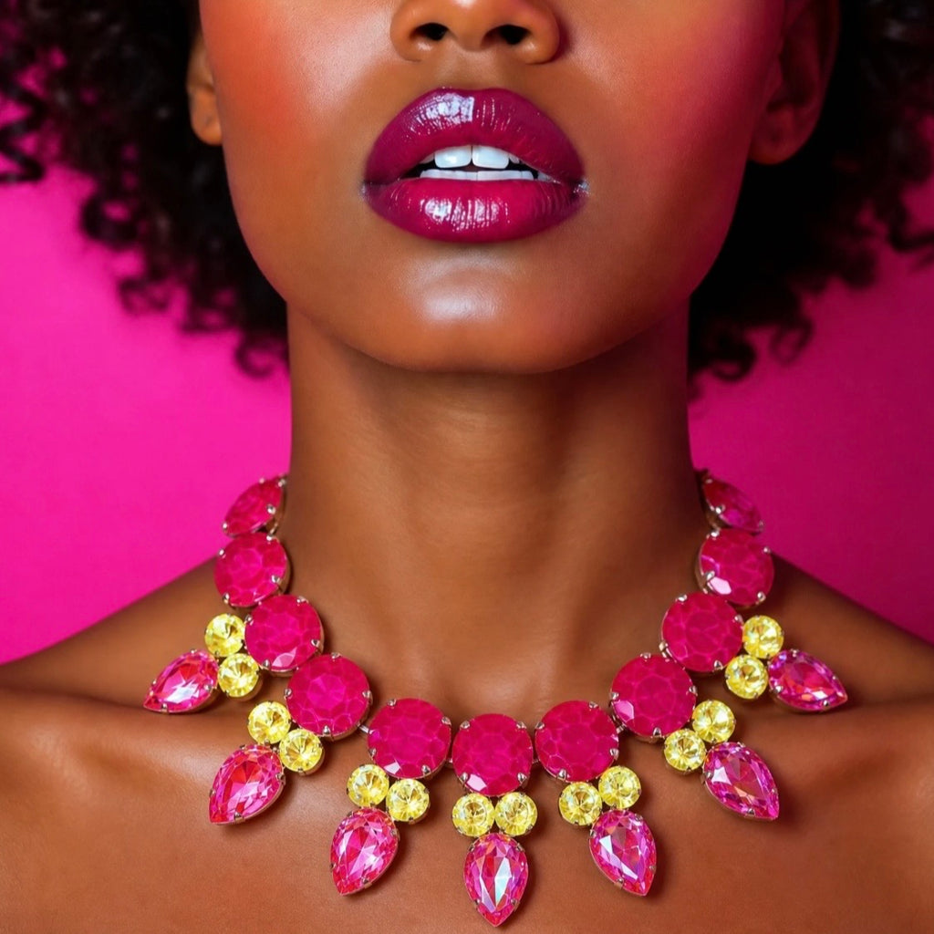 Neon Tropics Austrian Crystal Necklace