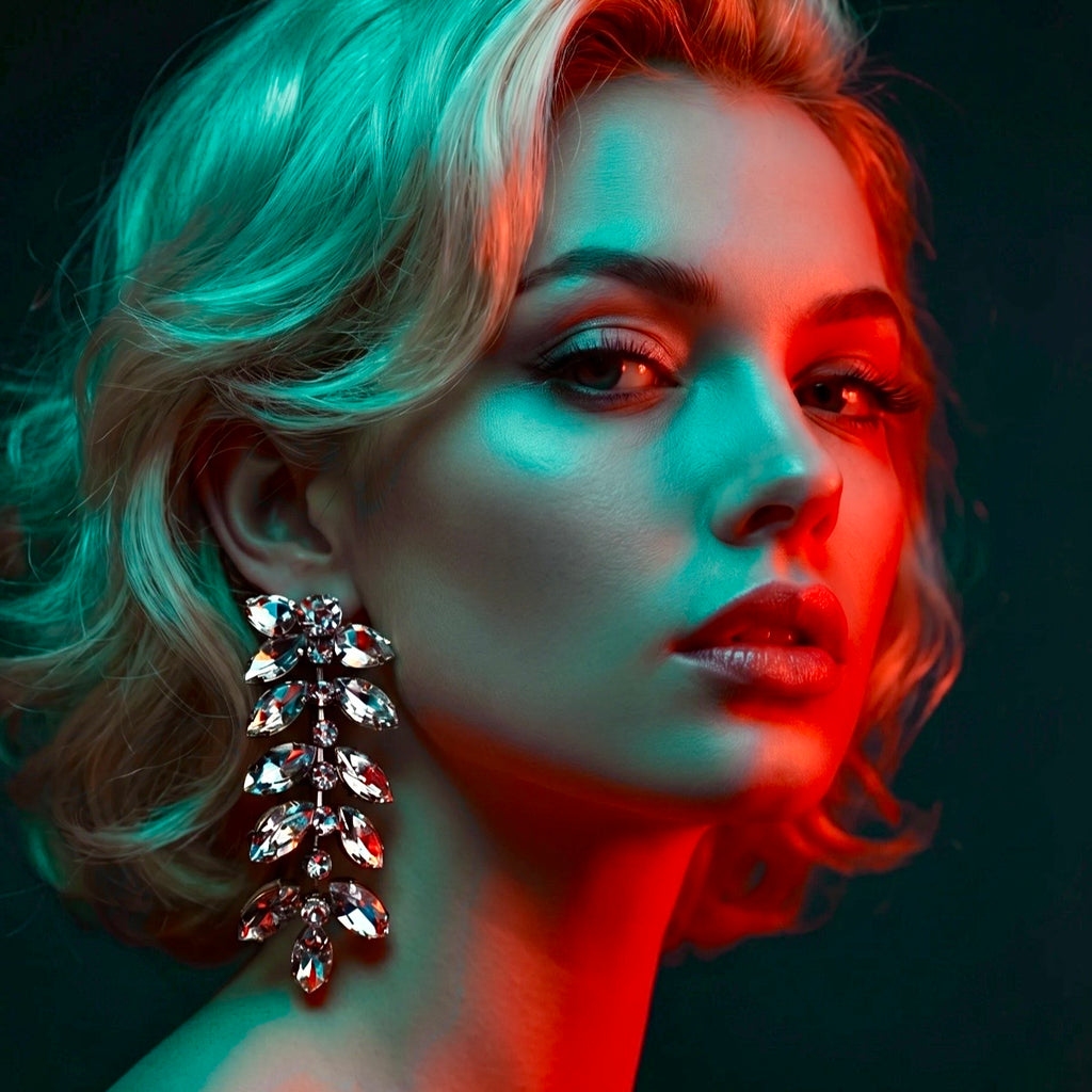 Marilyn Monroe Austrian Crystal Earrings