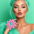 Dramatic Soft Pink Statement Cocktail Ring