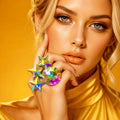 Shooting Stars Crystal Dress Ring With Adjustable Band