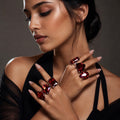 Diablo Red Minimalist Cocktail Dress Rings