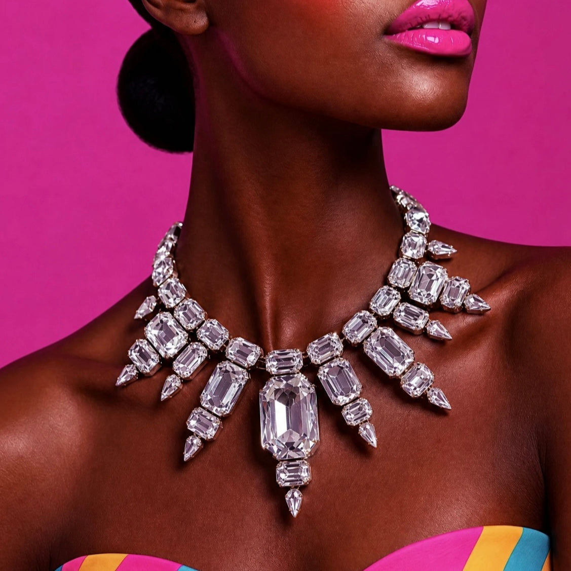 Vixen Austrian crystal statement necklace