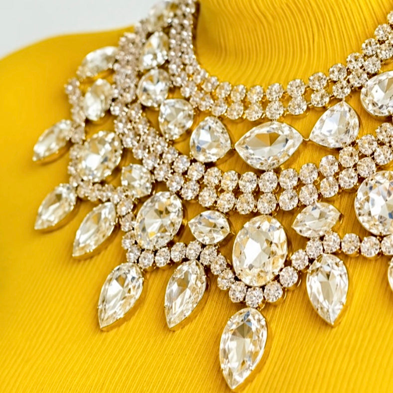 Le Collier Austrian Crystal Bib Necklace