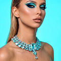 Dresden Faux Diamond Austrian Crystal Necklace