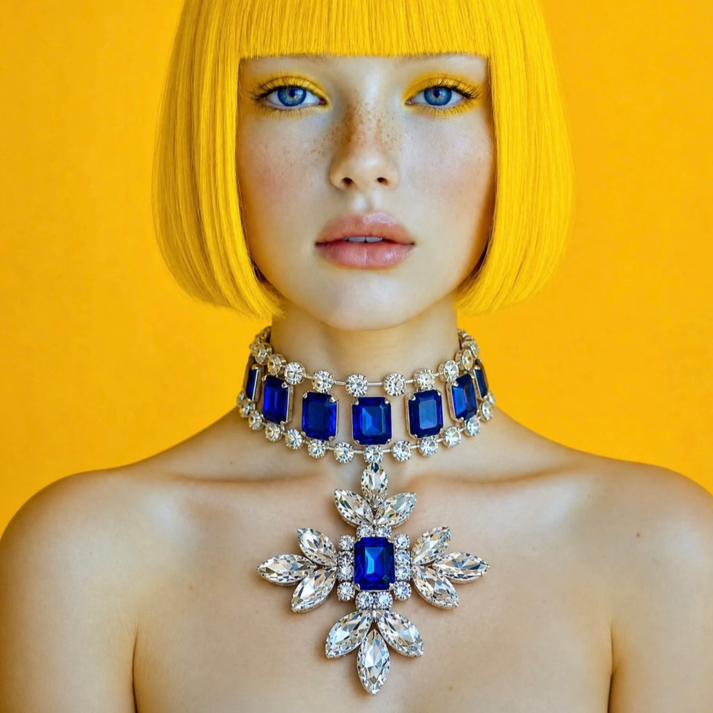 Confessions Sapphire Star Blue Crystal Necklace