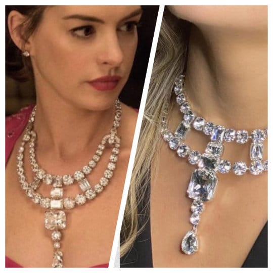 Toussaint inspired faux diamond statement necklace