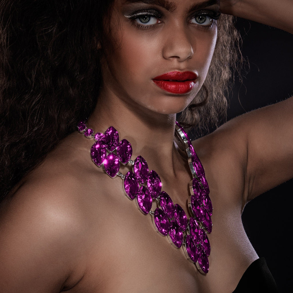 Unapologetically Bold Austrian crystal statement necklace