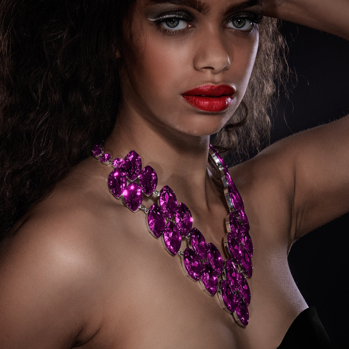 Unapologetically Bold Austrian crystal statement necklace