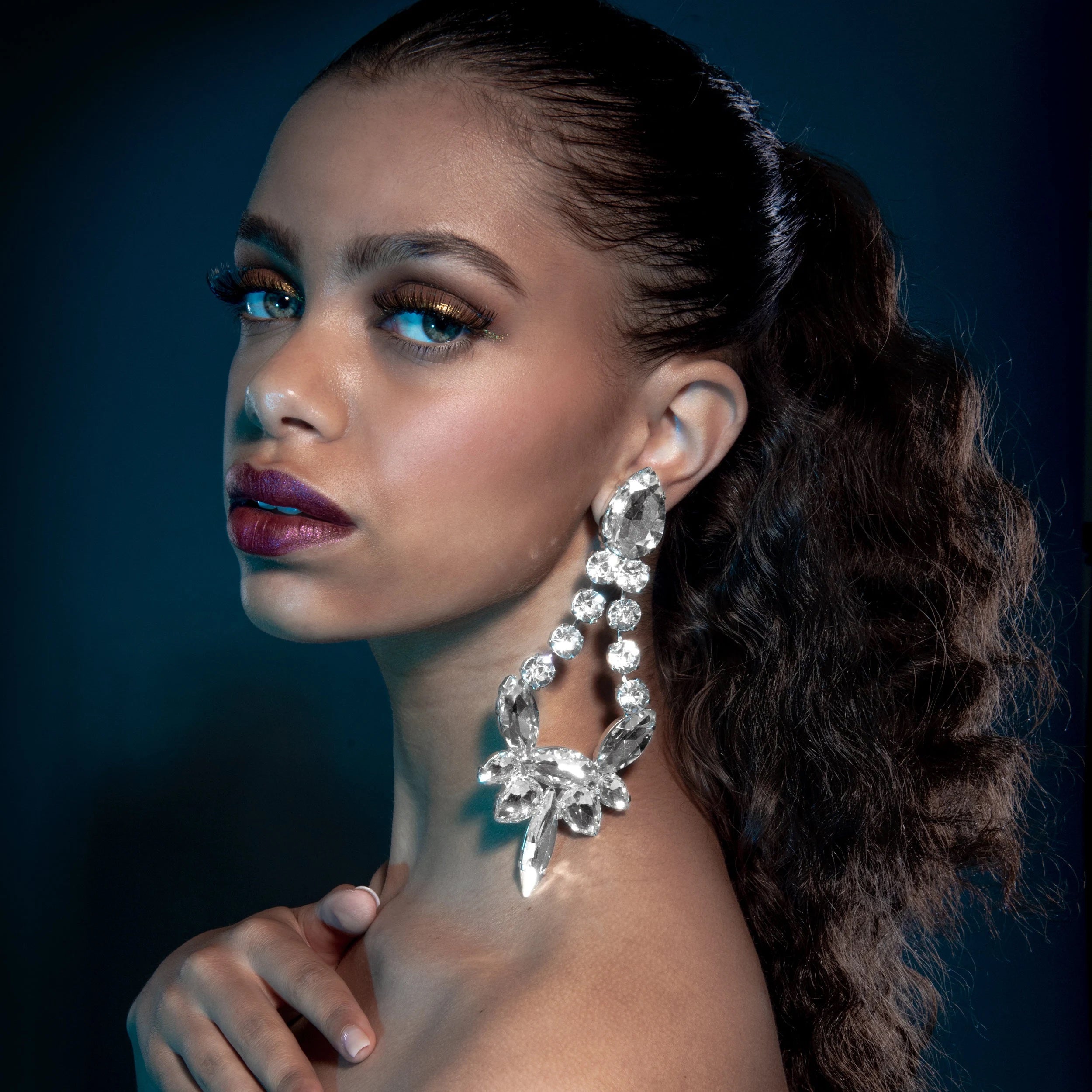 Elegant Chadlier Statement Earrings With Austrian Crystal