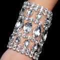 Extra Large Crystal Bracelet | Large Glass Stones | Drag Queen Stage Show Bracelet | Hook & Chain Adjustable | One Off Design