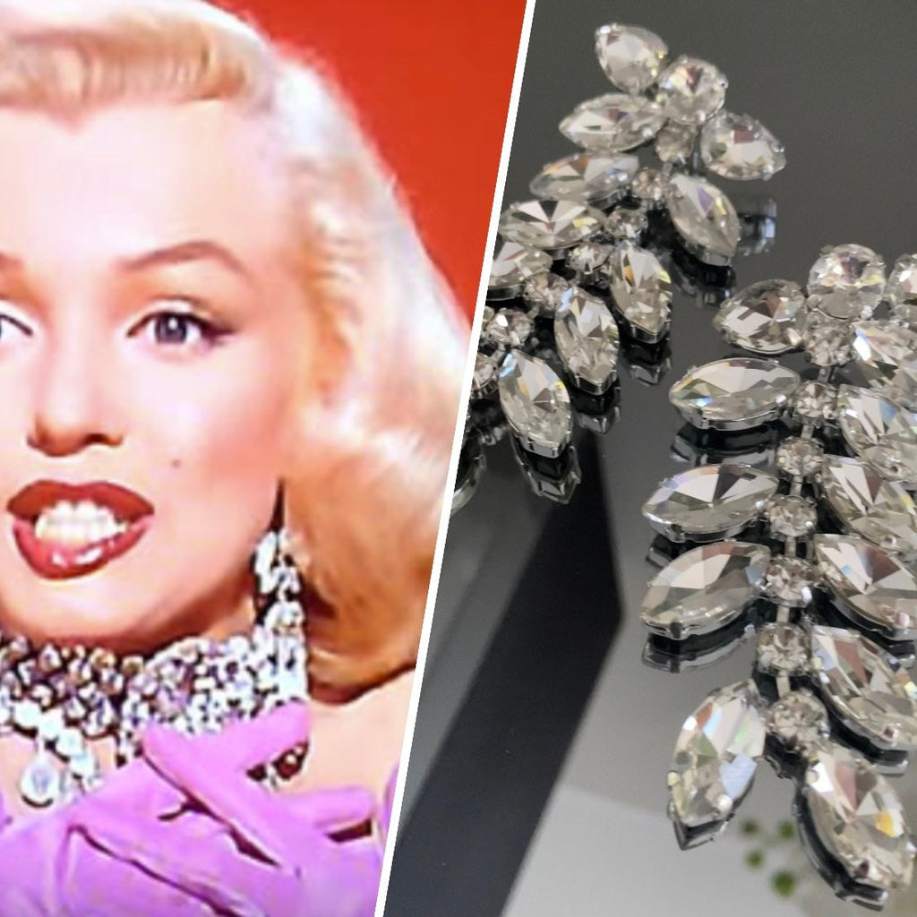 Marilyn Monroe Austrian Crystal Earrings